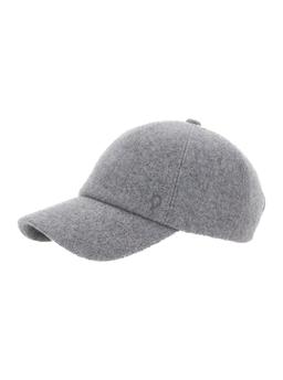 Helen Kaminski Grey Baseball Cap With Logo Embroidery On The Front In Wool Woman