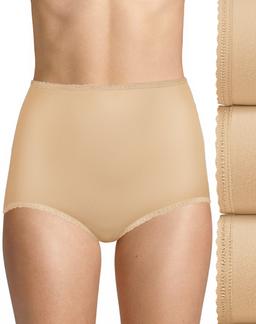 Bali Skimp Skamp Brief, 3-Pack Nude/Nude/Nude 5 Women's