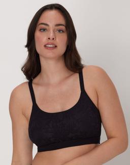 Bali Breathe Cotton Modal Bralette Black M
