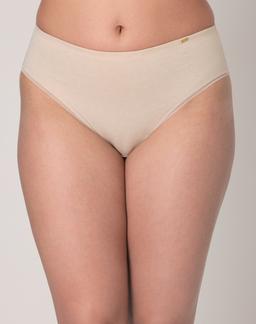 Bali Lux Cotton Essentials Hi-Cut Underwear Tropical Sands Heather 5 Women's