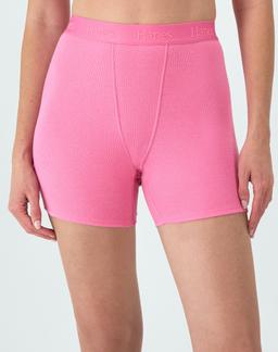 Hanes Originals Women's SuperSoft Comfywear Boxer Shorts, 5" Parrot