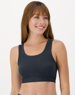 Hanes Originals Women's SuperSoft Comfywear Rib Banded Crop Top