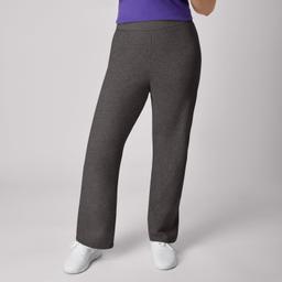 Hanes EcoSmart Women's Fleece Sweatpants with Open Bottom Legs, 30.5" Slate