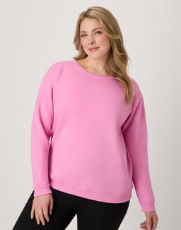 Hanes EcoSmart Women's Fleece Sweatshirt, V-Notch Spirited
