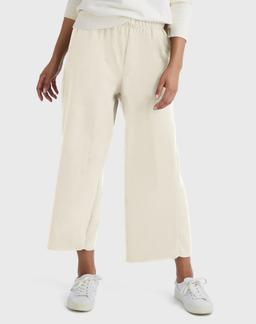Hanes Originals Women's French Terry Wide Leg Cropped Pants