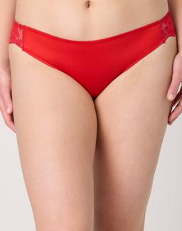 Maidenform Lace Back Tanga Underwear Holly Berry Red W/ Silver 5 Women's