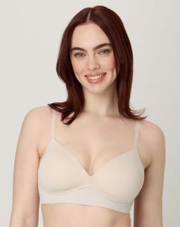 Maidenform Barely There Full Coverage Wireless Bra Beige Bisque S Women's