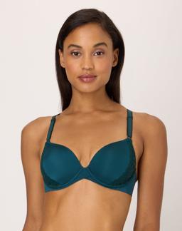 Maidenform One Fab Fit Everyday Modern Demi Underwire Bra Fashion Green 34A Women's
