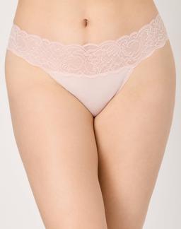 Maidenform All-Over Lace Thong Sandshell Bloom 5 Women's