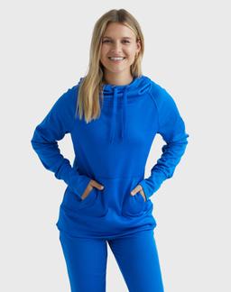 Hanes Sport Women's Performance Fleece Hoodie Awesome Blue/Awesome Blue Heather S