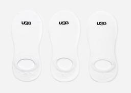 UGG® Women's Stela No Show 3 Pack Cotton Blend in White/,