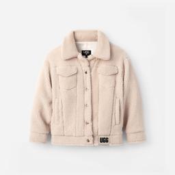 UGG® Women's Frankie Sherpa Trucker Jacket Fleece/Recycled Materials in Natural Ii,