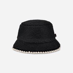 UGG® Women's UGG®fluff Scalloped Hat Fleece in Black,