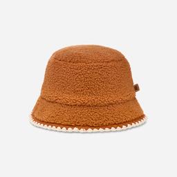 UGG® Women's UGG®fluff Scalloped Hat Fleece in Chestnut,