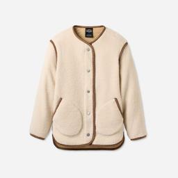 UGG® Women's Emmersyn UGG®braid Jacket Polyester Tops in Cream,