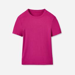 UGG® Women's Miriam Baby Tee Rib LENZINGu2122 ECOVEROu2122 Viscose Blend Tops in Chroma Pink,