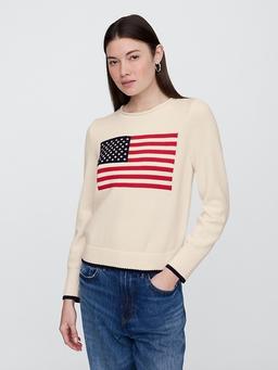Roll Neck Americana Intarsia Sweater