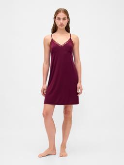 Modal Lace-Trim PJ Dress