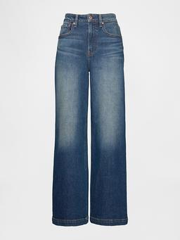 Curvy High Rise Stride Wide-Leg Jeans