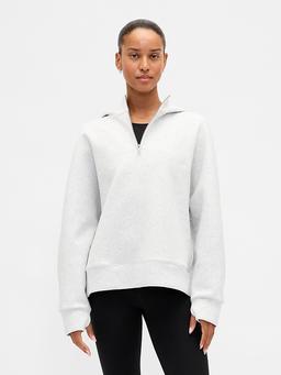 GapFit Oversized Quarter-Zip Hoodie