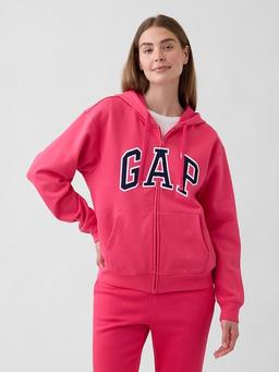 Relaxed Gap Logo Zip Hoodie