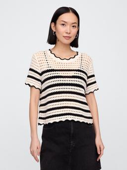 Crochet Stripe Top