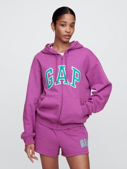 Relaxed Gap Logo Zip Hoodie