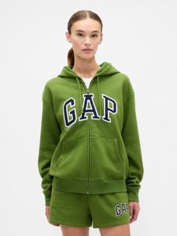 Relaxed Gap Logo Zip Hoodie