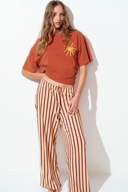 Straight-Leg Drawstring Pants