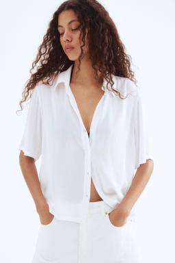 Crinkled Viscose Shirt