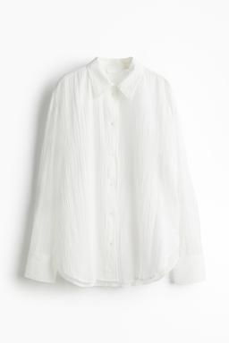 Crinkled Cotton Shirt