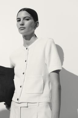 Short-Sleeved Cardigan