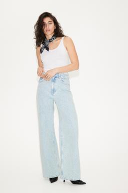Bouclé denim jeans