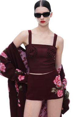 Wool-Blend Jacquard-Knit Mini Shorts