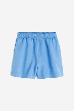 Linen-blend Pull-on Shorts