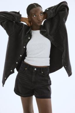 High Waist Denim Shorts