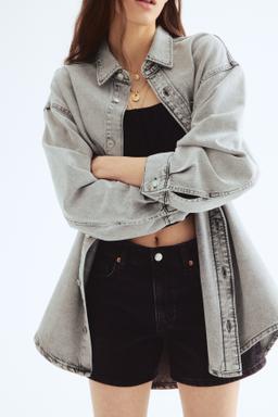 Feather Soft Oversized Denim Shirt