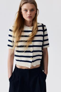 Textured-Knit Cardigan