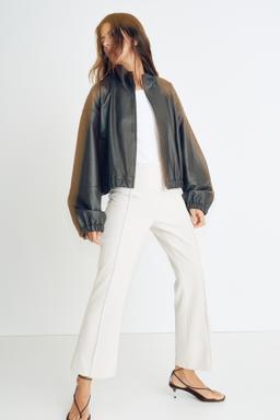 Flared Creased Pants