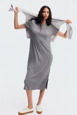Ribbed Jersey Dress