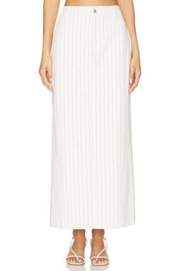 Dionne Denim Pinstripe Skirt