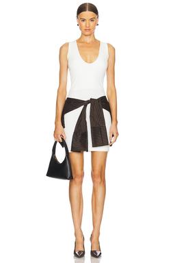 Wrap Waist Mini Dress