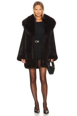 Faux Fox & Mink Coat