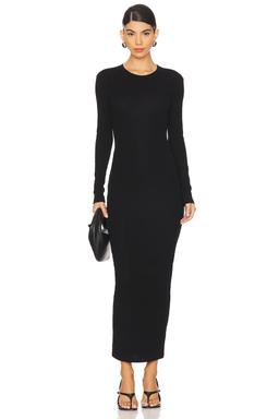 Long Sleeve Cotton Maxi Dress