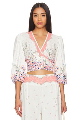 x REVOLVE Asia Cropped Blouse