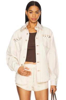 x REVOLVE Cam Denim Shirt With Modified Rings