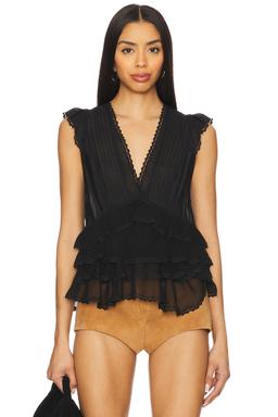 Blanche Ruffle Swing Top