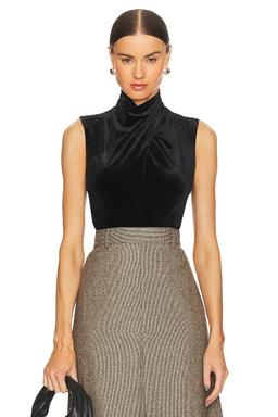 Tia Velvet Short Sleeve Top