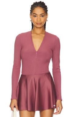 Ribbed Mesmerize Long Sleeve Top