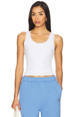 Ribbed Mesh Secret Tank Top